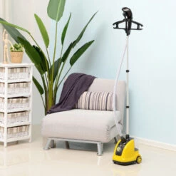 HomCom Stiratrice A Vapore Verticale Professionale 1.4L 1800W, Giallo -Rowentus Negozio 10657268 2