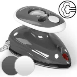 Nova Ferro Da Stiro Da Viaggio Antiaderente E A Doppia Tensione Da 40 Ml Con Misurino Colore : Grigio -Rowentus Negozio 14814172 2