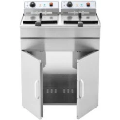 Friggitrice Elettrica Con Armadietto 2 X 16 Litri Acciaio Inox 2 X 6.000 Watt -Rowentus Negozio 14895736 4