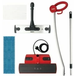 Polti PTEU0275 Moppy Red Lavapavimenti A Vapore Senza Filo Capacita' 0,7 Litri Potenza 1500 W 2 Panni Inclusi Alluminio -Rowentus Negozio 14928410 4