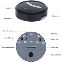 Trade Shop - Robot Aspirapolvere Automatico Ultrasottile Smart 1500pa Silenzioso No Sacchetto -Rowentus Negozio 15057633 4