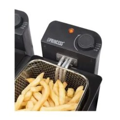 Friggitrice Elettrica Doppia Vasca 2 Cestelli Potenza 2x1800 Watt Colore Nero -Rowentus Negozio 16142353 3