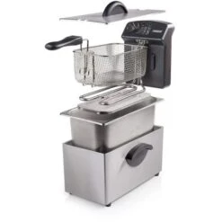 Friggitrice Elettrica In Acciaio Inox 3 Lt 2000W Termostato Regolabile 190 Gradi 9 Friggitrice Elettrica In Acciaio Inox 3 Lt 2000W Termostato Regolabile 190 Gradi -Rowentus Negozio 16168004 3