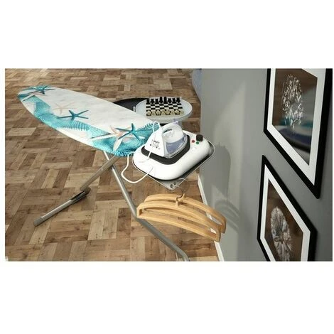 Colombo Asse Stiro ATLANTIC 130x44 Regolazione In Multiposizione Di Altezza, Poggiaferro Portacaldaia Con Portagrucce Integrato, 6 Colombo Asse Stiro ATLANTIC 130x44 Regolazione In Multiposizione Di Altezza, Poggiaferro Portacaldaia Con Portagrucce Integrato, - immagine 4