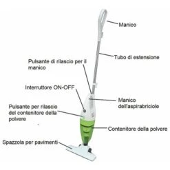 Scopa Elettrica Potente Con Filo 800w Aspirabriciole Filtro HEPA Senza Sacco -Rowentus Negozio 19833844 3