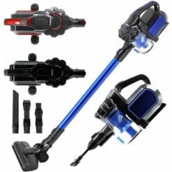 AREBOS Aspirapolvere Portatile A Batteria Premium 2 In 1 Senza Sacco Senza Cavi