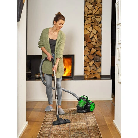 Monzana Aspirapolvere Senza Sacco Accessori Filtro HEPA 700 W Aspiratore Per Pavimenti Domestici Multiciclone Verde 4 Monzana Aspirapolvere Senza Sacco Accessori Filtro HEPA 700 W Aspiratore Per Pavimenti Domestici Multiciclone Verde - immagine 2