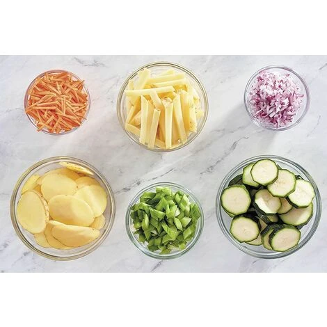 Affettaverdure Manuale Multifunzione Affettatrice Taglia Verdure Sminuzza Trita 4 Affettaverdure Manuale Multifunzione Affettatrice Taglia Verdure Sminuzza Trita - immagine 2