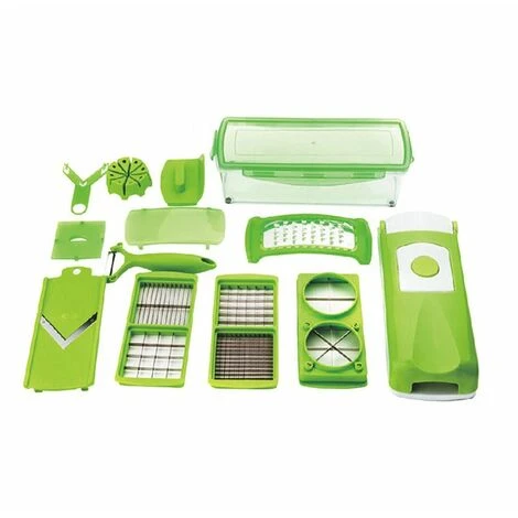 Affettaverdure Manuale Multifunzione Affettatrice Taglia Verdure Sminuzza Trita 5 Affettaverdure Manuale Multifunzione Affettatrice Taglia Verdure Sminuzza Trita - immagine 3