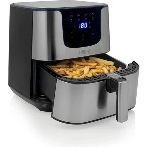 Princess Friggitrice Ad Aria Senza Olio Digitale Deluxe XXL 1700W 5.5lt Litri 3 Princess Friggitrice Ad Aria Senza Olio Digitale Deluxe XXL 1700W 5.5lt Litri