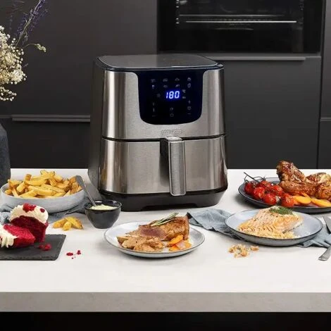 Princess Friggitrice Ad Aria Senza Olio Digitale Deluxe XXL 1700W 5.5lt Litri 4 Princess Friggitrice Ad Aria Senza Olio Digitale Deluxe XXL 1700W 5.5lt Litri - immagine 2