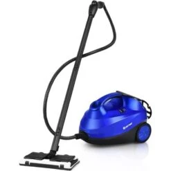 COSTWAY 2000W Pulitore A Vapore Con 19 Accessori E Serbatoio Da 1,5L, Vaporetto Per Tappeti, Per Pulizie Profonde Pavimenti Finestre E Macchine (Blu)