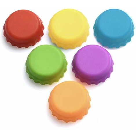 Tappo A Corona In Silicone Confezione Da 6, Tappo Per Bottiglia, Tappo In Silicone Ecologico, Tappo Per Birra Riutilizzabile Colore Casuale 3 Tappo A Corona In Silicone Confezione Da 6, Tappo Per Bottiglia, Tappo In Silicone Ecologico, Tappo Per Birra Riutilizzabile Colore Casuale