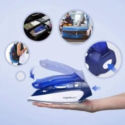 FERRO DA STIRO A VAPORE REGOLABILE CON PIASTRA IN ACCIAIO PIEGHEVOLE 1100W 80ML 10 FERRO DA STIRO A VAPORE REGOLABILE CON PIASTRA IN ACCIAIO PIEGHEVOLE 1100W 80ML -Rowentus Negozio 38285345 4