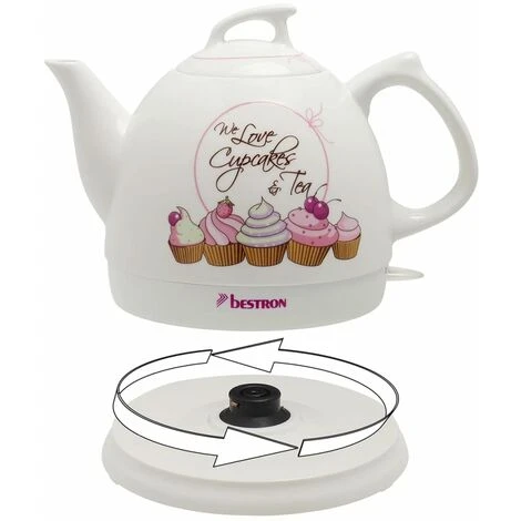 Bollitore Elettrico Per Tè 1785 W Bianco DTP800SD Bestron 5 Bollitore Elettrico Per Tè 1785 W Bianco DTP800SD Bestron - immagine 3