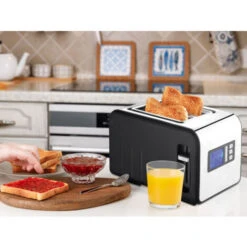 Tostapane 2 Fette Di Acciaio Inox 800W Vaschetta Raccoglibriciole Rimovibile E Sbrinamento Riscaldamento. PURLINE HOMEAPP TD -Rowentus Negozio 42192660 3