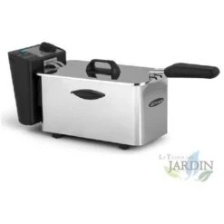 Friggitrice Professionale In Acciaio - INOX Orbegozo. Capacità 2,5 Litri. Termostato Regolabile. Potenza 2.000 Watt.