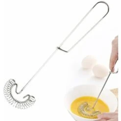 SOEKAVIA 2 Pezzi Frusta A Spirale Frusta In Acciaio Inossidabile Utensili Da Cucina A Mano Per Mescolare Mescolare Multifunzione Uova Al Latte Crema Più Salse Gadget Da Cucina Accessori Da Cucina -Rowentus Negozio 44301692 3
