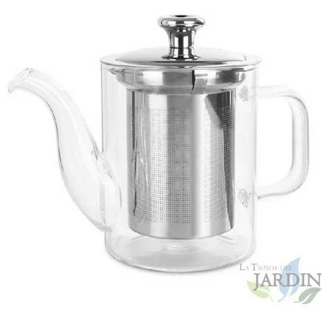 Teiera In Vetro Borosilicato Ad Alta Resistenza Termica. Capacità 400 Ml. 3 Teiera In Vetro Borosilicato Ad Alta Resistenza Termica. Capacità 400 Ml.
