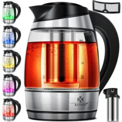 KESSER® 1.8L Bollitore In Acciaio Inox 2200W Funzione Di Riscaldamento Bollitore In Vetro TEST1 -Rowentus Negozio 51985286 3