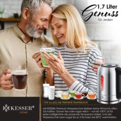 KESSER® Bollitore In Acciaio Inox Da 1,7 Litri 2200W Funzione Di Riscaldamento Con Selezione Della Temperatura Silber (de) 11 KESSER® Bollitore In Acciaio Inox Da 1,7 Litri 2200W Funzione Di Riscaldamento Con Selezione Della Temperatura Silber (de) -Rowentus Negozio 51985291 5