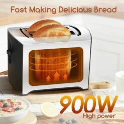 TOSTAPANE TOAST 2 FETTE 900W 7 IMPOSTAZIONI SCALDA BRIOCHE ACCIAIO INOSSIDABILE -Rowentus Negozio 53989200 4