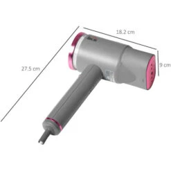 HOMCOM Ferro Da Stiro Verticale, Stiratrice A Vapore Regolabile Con Accessori Inclusi, Pieghevole, Portatile E Da Viaggio -Rowentus Negozio 55054562 3