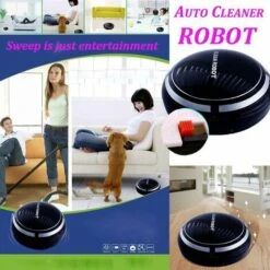 Robot Aspirapolvere Intelligente Pulitore Automatico Per Pavimenti Pulizia Spazzatrice Domestica (Nero) -Rowentus Negozio 57161552 3