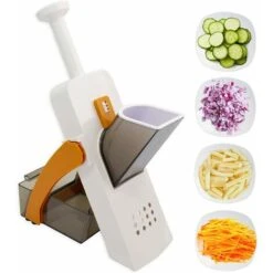 Mandolina AffettaVerdure Manuale Spessore Regolabile Affettatrice Taglia Verdure