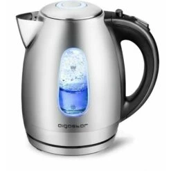 BOLLITORE ELETTRICO IN ACCIAIO 1.7 LITRI CON FILTRO RIMOVIBILE E LED BLU 2200 W AIGOSTAR