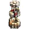 Supporto Dispenser Contenitore Portaspezie In Metallo 3 Ripiani Girevoli Rotondo -Rowentus Negozio 59587845 1