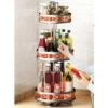 Supporto Dispenser Contenitore Portaspezie In Metallo 3 Ripiani Girevoli Quadrat -Rowentus Negozio 59587848 1