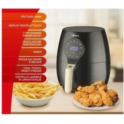 Ardes 1K33 Friggitrice Ad Aria Senza Olio Capacita' 5 Litri 1000W Nero -Rowentus Negozio 59674807 5