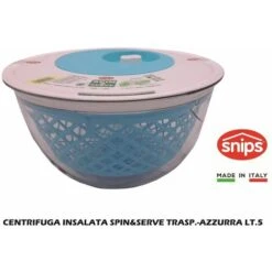 CENTRIFUGA INSALATA SPIN&SERVE TRASP.-AZZURRA LT.5