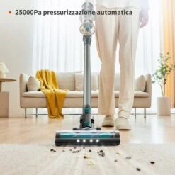 ULTENIC U11 Pro - Aspirapolvere Senza Fili U11 Pro, 25000Pa, Scopa Elettrica Potente Con Display Touch, Autonomia 50 Minuti, Boost Tappeto, 4 Spazzole Per Pavimento, Tappeto, Tenda, Peli Animali -Rowentus Negozio 60255361 4