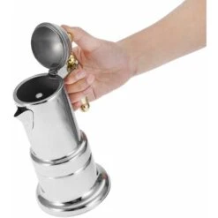 Caffettiera Con Piano Cottura In Acciaio Inossidabile Da 4 Tazze Pentola Per Caffè Espresso Durevole Pentola Per Moka In Argento Con Valvola Di Sicurezza 11 Caffettiera Con Piano Cottura In Acciaio Inossidabile Da 4 Tazze Pentola Per Caffè Espresso Durevole Pentola Per Moka In Argento Con Valvola Di Sicurezza -Rowentus Negozio 63848047 5