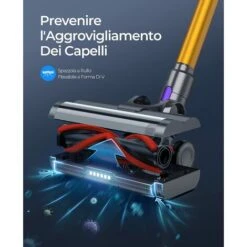 Laresar Scopa Elettrica Senza Fili, 400W/33000pa Aspirapolvere Senza Fili Potente Con Display Touch, Autonomia 50 Minuti, Anti-Avvolgimento Aspirapolvere Senza Fili, Pulizia Dei Bordi, 1.5L【Elite 3】 10 Laresar Scopa Elettrica Senza Fili, 400W/33000pa Aspirapolvere Senza Fili Potente Con Display Touch, Autonomia 50 Minuti, Anti-Avvolgimento Aspirapolvere Senza Fili, Pulizia Dei Bordi, 1.5L【Elite 3】 -Rowentus Negozio 63921485 4