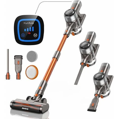 HONITURE S11 Scopa Elettrica Senza Fili,33Kpa/400W Aspirapolvere Senza Fili Potente Con Display Touch E LED,Prevenire L'avvolgimento Dei Capelli,Aspiratore Senza Filo Per Peli Animali 3 HONITURE S11 Scopa Elettrica Senza Fili,33Kpa/400W Aspirapolvere Senza Fili Potente Con Display Touch E LED,Prevenire L'avvolgimento Dei Capelli,Aspiratore Senza Filo Per Peli Animali