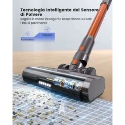 HONITURE S11 Scopa Elettrica Senza Fili,33Kpa/400W Aspirapolvere Senza Fili Potente Con Display Touch E LED,Prevenire L'avvolgimento Dei Capelli,Aspiratore Senza Filo Per Peli Animali 10 HONITURE S11 Scopa Elettrica Senza Fili,33Kpa/400W Aspirapolvere Senza Fili Potente Con Display Touch E LED,Prevenire L'avvolgimento Dei Capelli,Aspiratore Senza Filo Per Peli Animali -Rowentus Negozio 63921489 4