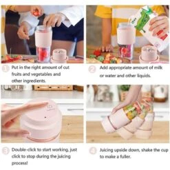 Kueatily Spremiagrumi Frullatore Elettrico Domestico Spremiagrumi Mini Frullatore Veloce -Rowentus Negozio 64671514 4