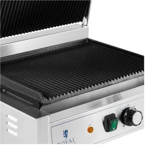 Piastra Per Panini E Toast Bistecchiera Rigata 2.200 W 50 - 300 °C 33 X 22 Cm 4 Piastra Per Panini E Toast Bistecchiera Rigata 2.200 W 50 - 300 °C 33 X 22 Cm - immagine 2