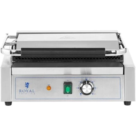 Piastra Per Panini E Toast Bistecchiera Rigata 2.200 W 50 - 300 °C 33 X 22 Cm 6 Piastra Per Panini E Toast Bistecchiera Rigata 2.200 W 50 - 300 °C 33 X 22 Cm - immagine 4