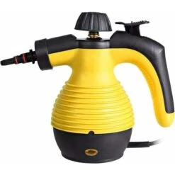 RELAX4LIFE Pulitore A Vapore Professionale E Portatile Con 9 Accessori Diversi, Macchina Elettrica Del Vapore Con Funzione Di Sterilizzazione, Multiuso Per Finestre, Tappeti E Pavimento (Giallo) -Rowentus Negozio 67415217 5