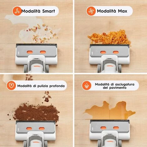 ULTENIC AC1 - Aspirapolvere Senza Fili - Umido/Secco -15000Pa - 45min Di Autonomia 6 ULTENIC AC1 - Aspirapolvere Senza Fili - Umido/Secco -15000Pa - 45min Di Autonomia - immagine 4