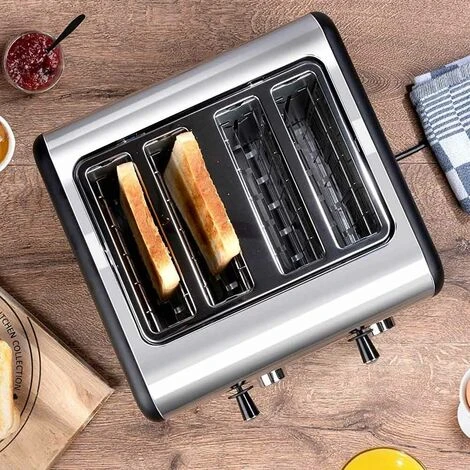 Alpina Tostapane 4 Fette Di Pane 6 Livelli Di Doratura Scongelamento Riscaldamento 6 Alpina Tostapane 4 Fette Di Pane 6 Livelli Di Doratura Scongelamento Riscaldamento - immagine 4