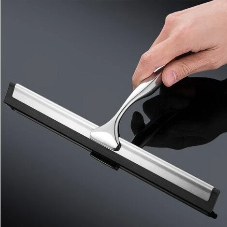 Tergicristallo In Acciaio Inossidabile Tergicristallo In Silicone Per Acqua Per La Pulizia Delle Finestre Bagno Ristorante Hotel Home 5 Tergicristallo In Acciaio Inossidabile Tergicristallo In Silicone Per Acqua Per La Pulizia Delle Finestre Bagno Ristorante Hotel Home - immagine 3