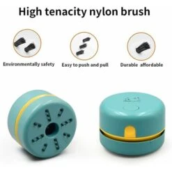 Mini Aspirapolvere Da Tavolo Senza Fili, Aspirapolvere Da Tavolo Portatile Rotante A 360° Con USB Ricaricabile Per Rimuovere Briciole, Polvere E Cenere Da Tavolo, Scrivania E Tastiera -Rowentus Negozio 69714464 3