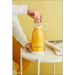 Borraccia Per Frullatore Portatile Senza Fili Da 380 Ml Per Frullati E Frullati Con Caricatore A Induzione Senza BPA (bianco) -Rowentus Negozio 69716672 4
