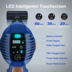 Aspirapolvere A Batteria Yisora 25 KPA, Aspirapolvere 2 In 1, Aspirapolvere A Sacco E Senza Fili, Display A LED, Motore Brushless Da 265 W Fino A 60 Minuti, Aspirapolvere Senza Sacchetto Per Tappeti, Pavimenti, Peli Di Animali Domestici -Rowentus Negozio 70128548 4