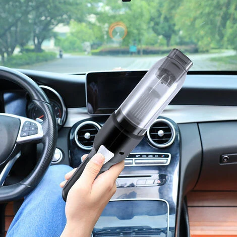 Aspirapolvere Per Auto Potente Aspirapolvere Portatile Senza Fili Ad Alta Potenza Ricaricabile Per La Pulizia Della Casa Dell'auto Peli Di Animali Domestici (nero) 4 Aspirapolvere Per Auto Potente Aspirapolvere Portatile Senza Fili Ad Alta Potenza Ricaricabile Per La Pulizia Della Casa Dell'auto Peli Di Animali Domestici (nero) - immagine 2